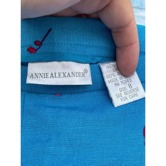 Annie Alexander linen blend resort wear 2 piece set size 8/medium - Picture 10 of 12